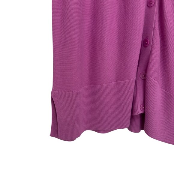 Talbots Womens Plus Size 3X Button Up Cardigan Sweater Light Purple Cotton/Rayon - Picture 12 of 16